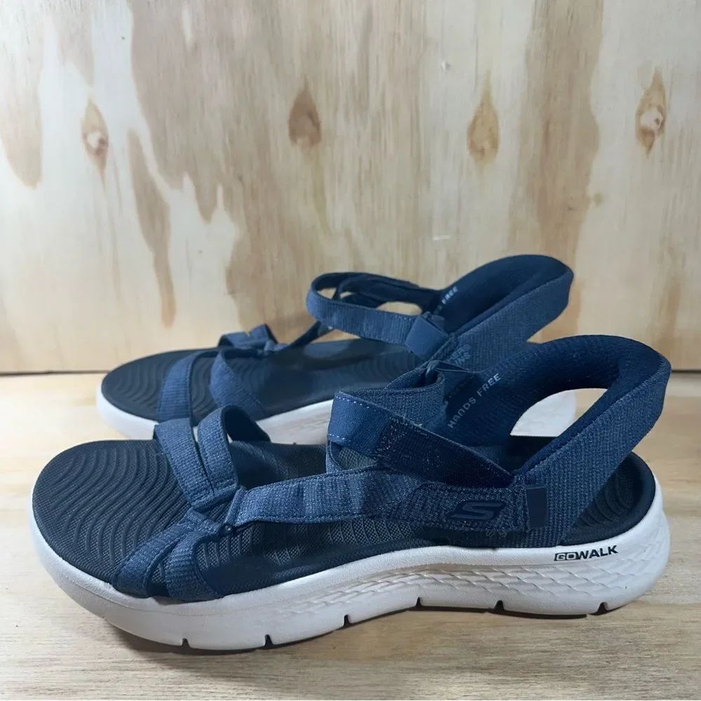 Skechers Navy Blue GOwalk Sport Strap Sandals Womens Size 11